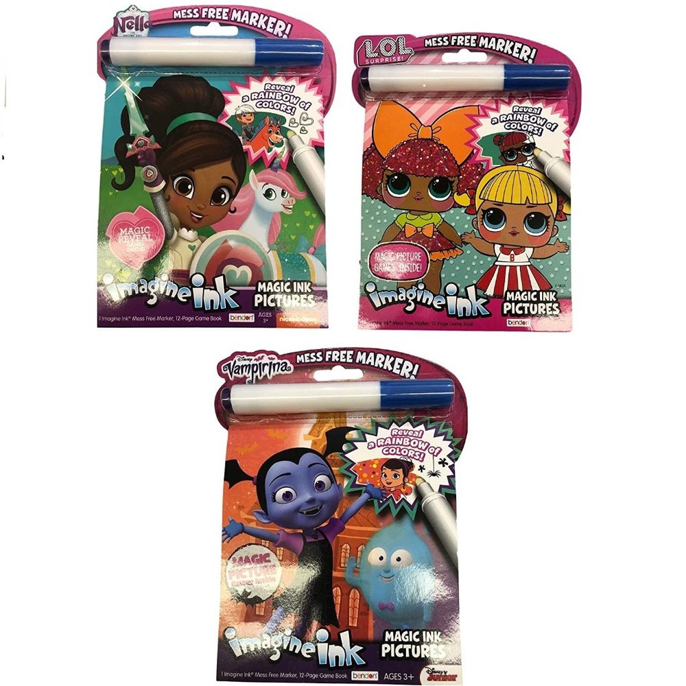 Imagine Ink Coloring Book Set for Girls Nella